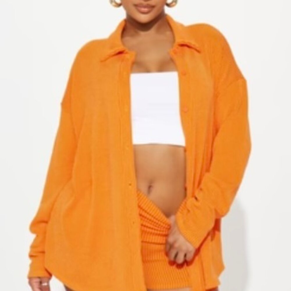 maddie Biker Short Set - orange Size: M